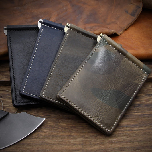 Leather Money Clip Wallet