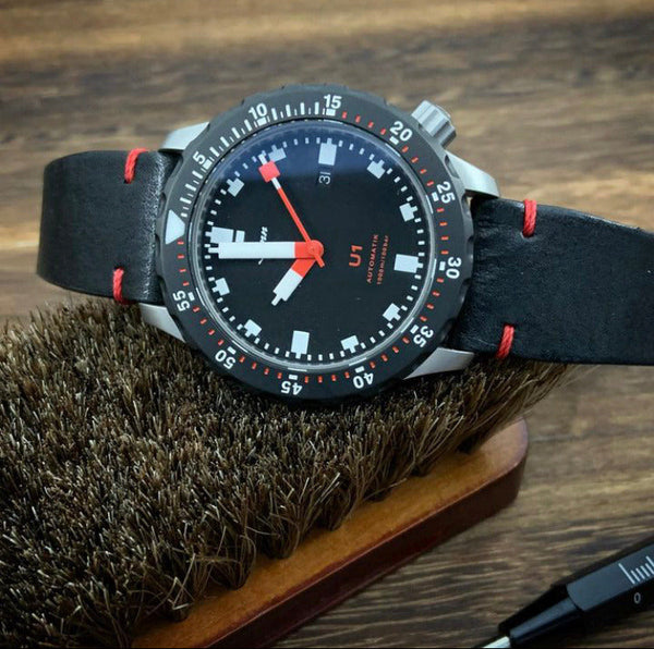 Elevate Sinn U1 with a Premium Handmade Leather Strap by Cozy Handmade