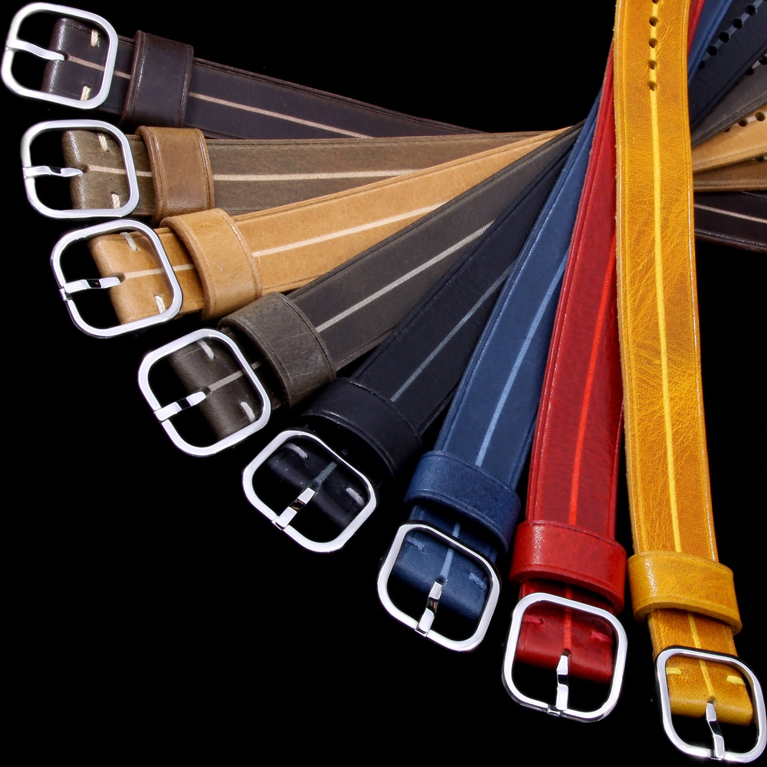 Garrison Straps: Premium Italian Veg-Tanned Leather Watch Straps (Single Pass) by Cozy Handmade - Versatile Everyday Style