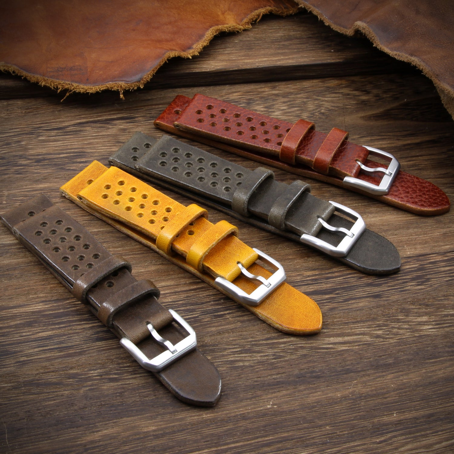 Rally Watch Straps | Italian Veg Tanned Leather | Cozy Handmade