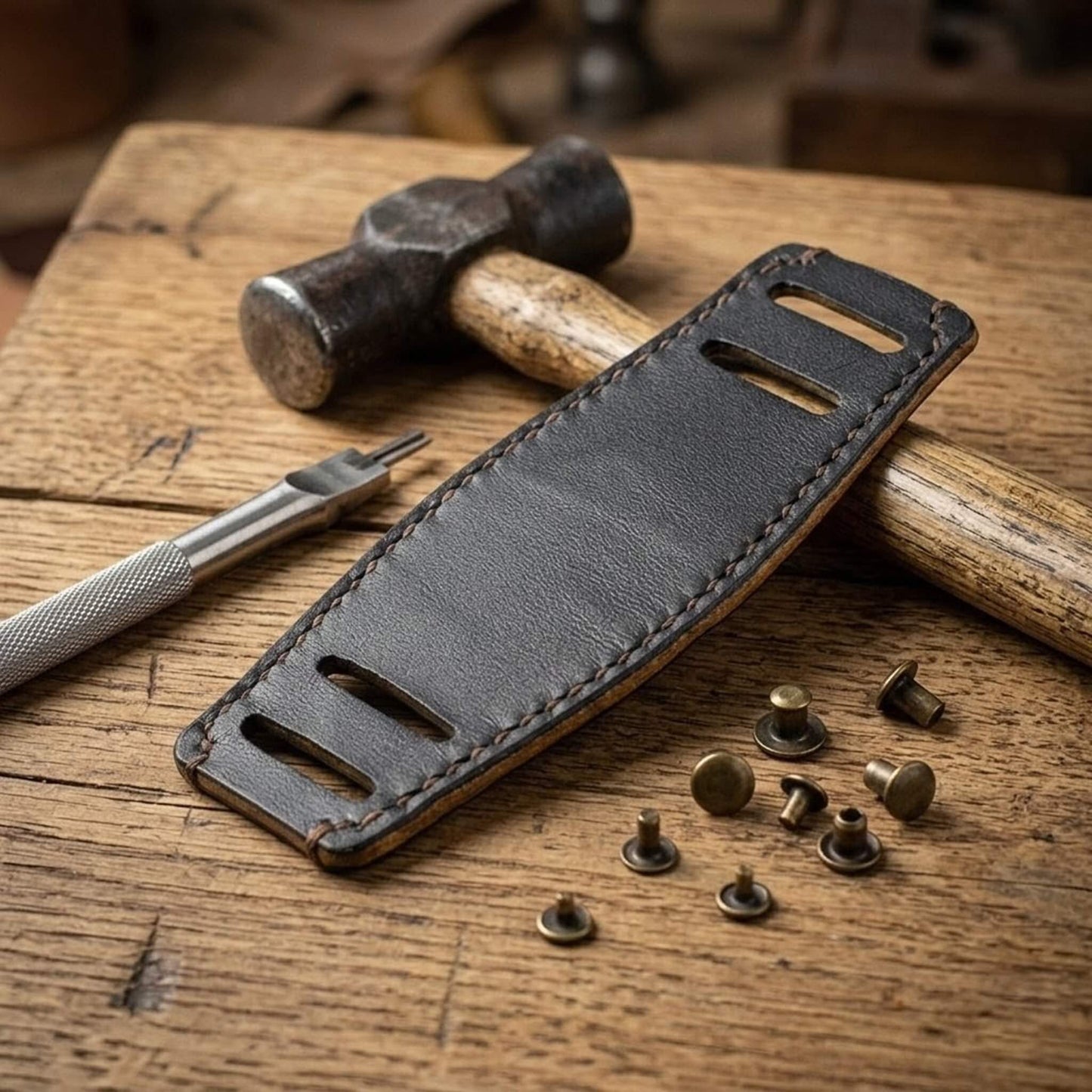 Premium Italian Vegetable Tanned Leather Bund Pad | Cozy Handmade Style I Watch Cuff | Veg Tan Leather Underlay (Back Lining) | Vintage Leather