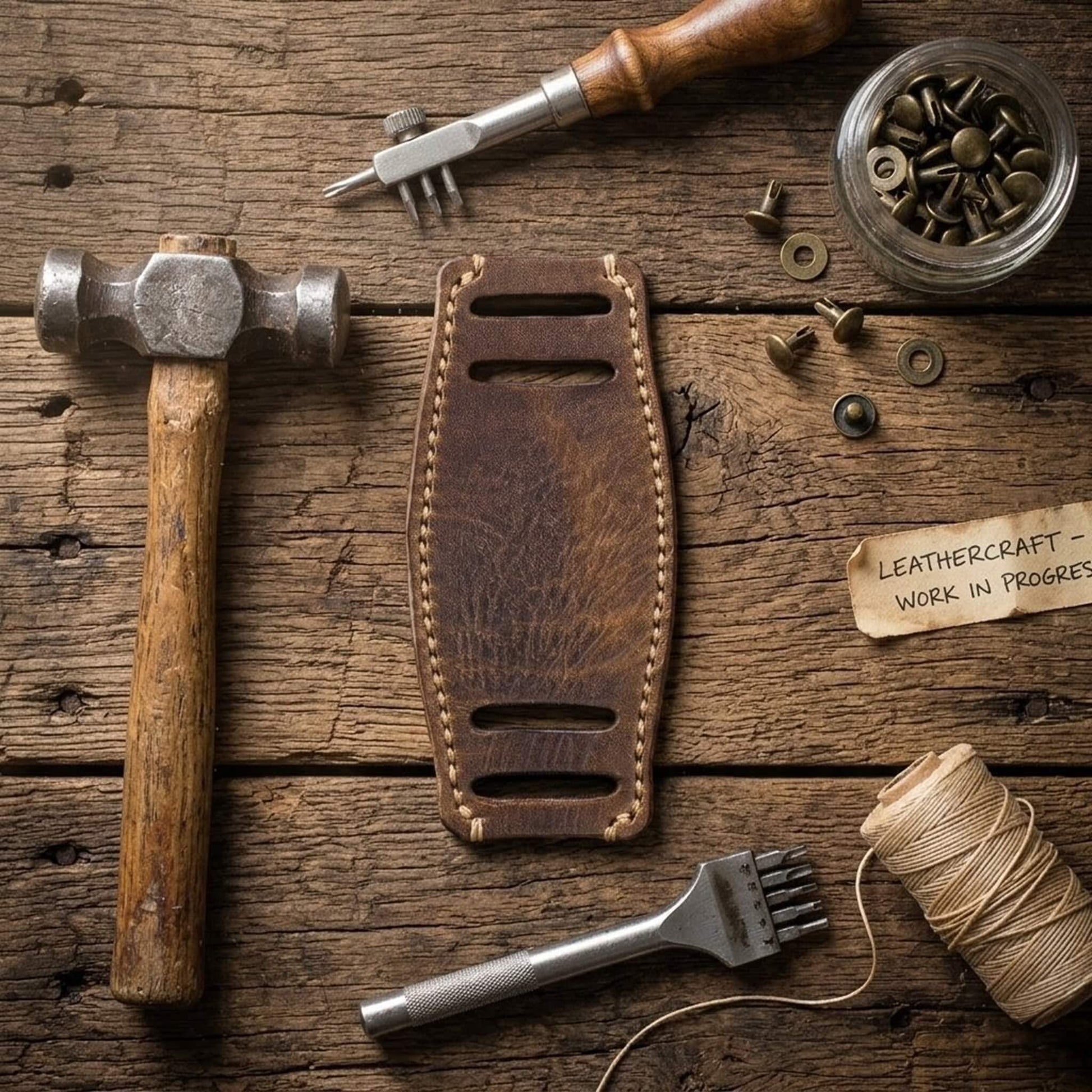 Premium Italian Vegetable Tanned Leather Bund Pad | Cozy Handmade Style I Watch Cuff | Watch Strap Accessory | Vintage 402