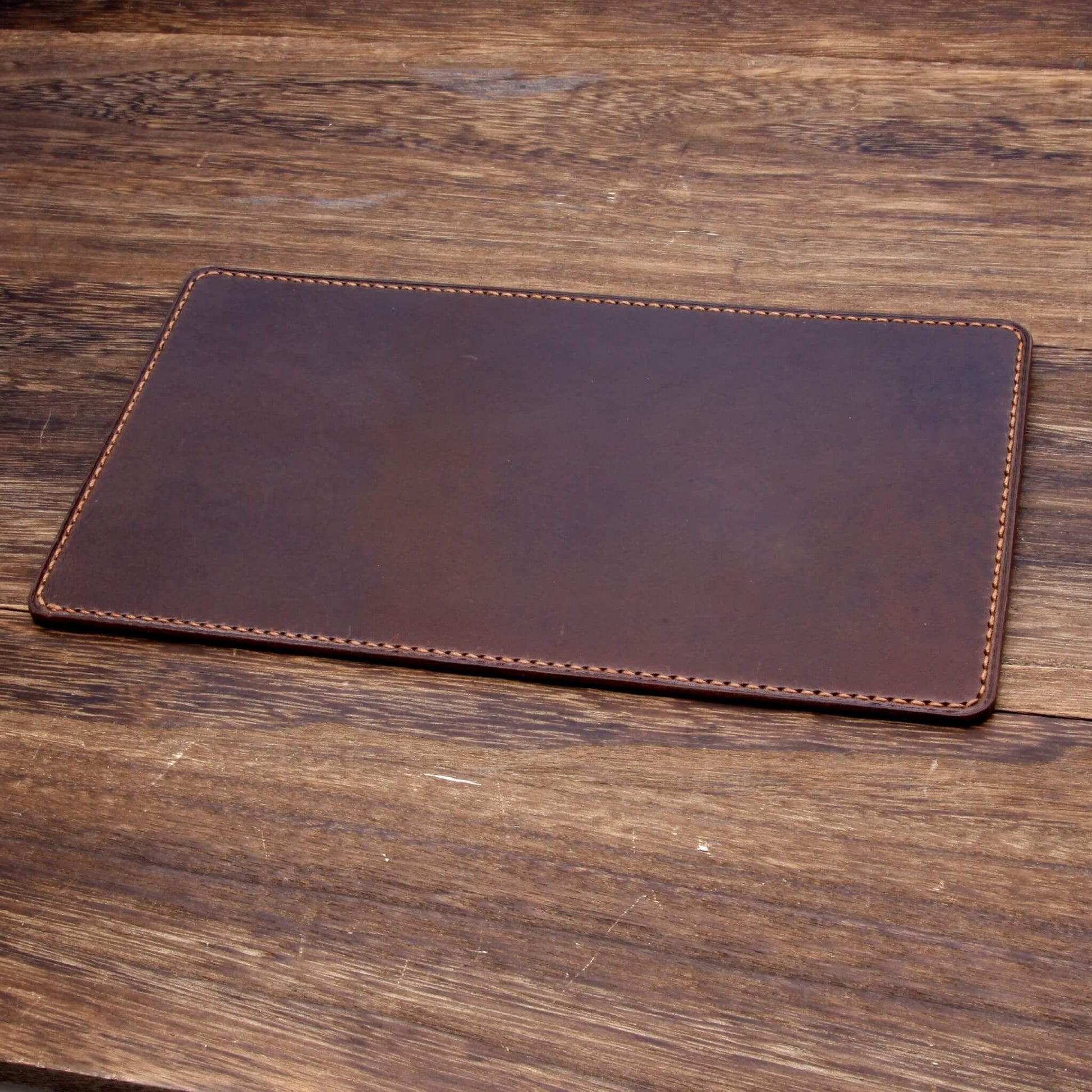 Leather Watch Valet, Sequoia 106 (dark reddish brown) Italian vegetable-tanned leather — Cozy Handmade