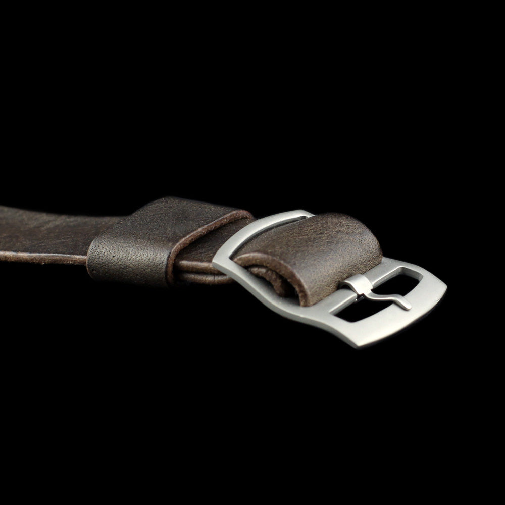 Vintage 406 Leather One Piece Watch Strap | Adjustable | Cozy Handmade
